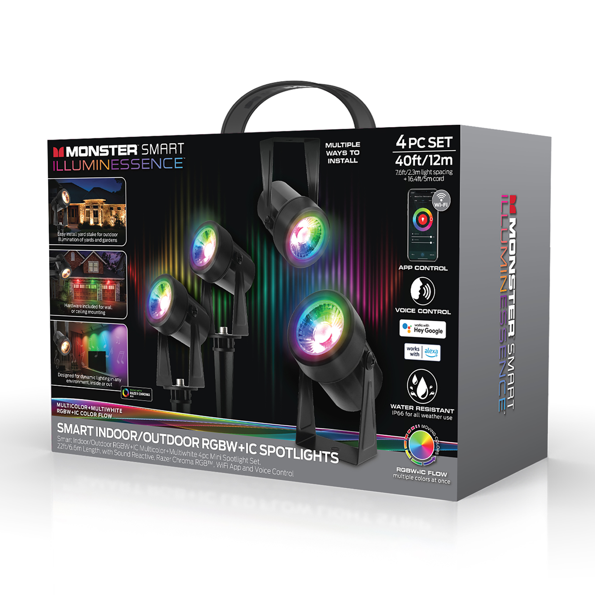 Monster - Smart Indoor/Outdoor RGBW+IC Spotlights