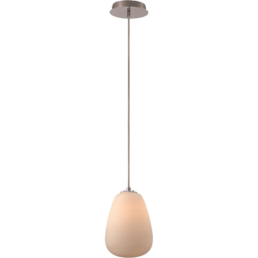 Bel Air Lighting - 1 Light Pendant White Frosted Glass
