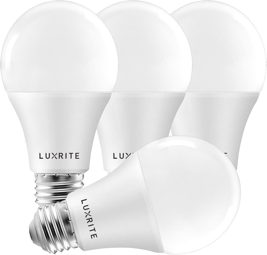 Luxrite - A19 Light Bulb - 4 Pack