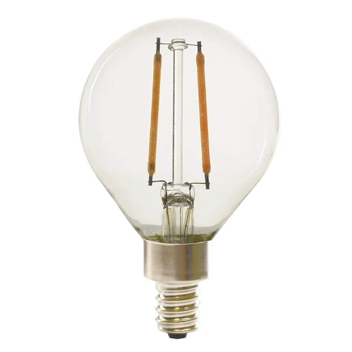 Luxrite - G16.5 Clear Glass Filament LED Bulb E12 - 4W