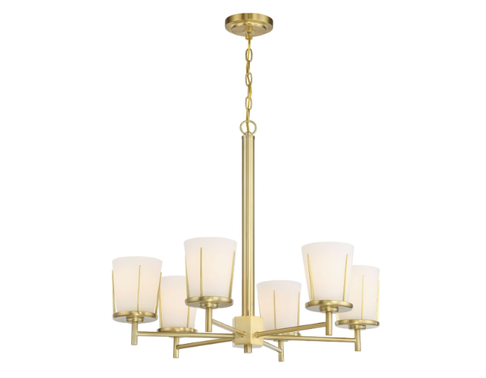 SATCO - Serene 6 Light Chandelier